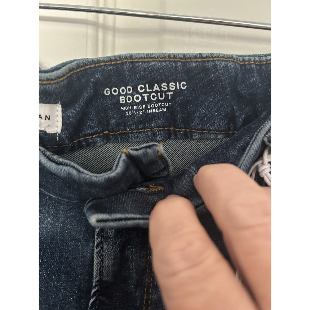 NWT Good American Women's Jeans Classic Slim Bootcut Size 20-26 Inseam In Pics - Picture 4 of 9